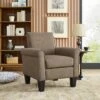 Simple Relax Microfiber Fabric Armchair in Light Brown 1 Simple Relax Microfiber Fabric Armchair in Light Brown -Living Room Chairs store unnamed file 11470