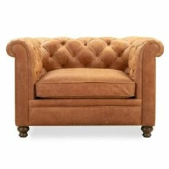Poly & Bark Marseilles Lounge Chair Cognac Tan - Poly & Bark