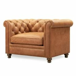 Poly & Bark Marseilles Lounge Chair Cognac Tan - Poly & Bark -Living Room Chairs store unnamed file 11489
