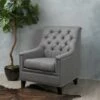 Jaclyn Tufted Club Chair - Christopher Knight Home Gray -Living Room Chairs store unnamed file 11510