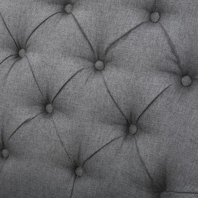 Jaclyn Tufted Club Chair - Christopher Knight Home Gray 4 Jaclyn Tufted Club Chair - Christopher Knight Home Gray - Image 2