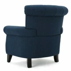 Waldorf Channel Club Chair Dark Blue - Christopher Knight Home