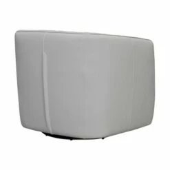 Aries Genuine Leather Swivel Barrel Chair - Armen Living -Living Room Chairs store unnamed file 11520