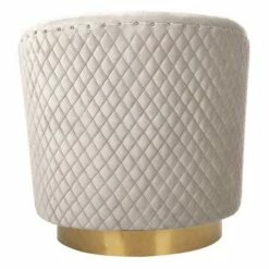 Clara Quilted Swivel Tub Chair Pale Taupe - Safavieh -Living Room Chairs store unnamed file 11530