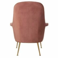 Aimee Velvet Armchair - Safavieh Dusty Rose -Living Room Chairs store unnamed file 11557