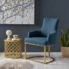 Gloria Modern Glam Chair Navy Blue - Christopher Knight Home 1 Gloria Modern Glam Chair Navy Blue - Christopher Knight Home -Living Room Chairs store unnamed file 1160