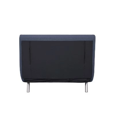 Reese Fabric Twin Pillow Back Futon Chair - Abbyson Living Light Gray 9 Reese Fabric Twin Pillow Back Futon Chair - Abbyson Living Light Gray - Image 8