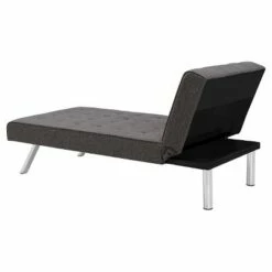 DHP Eve Linen Upholstered Chaise Lounger - Room & Joy Gray -Living Room Chairs store unnamed file 11645