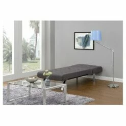 DHP Eve Linen Upholstered Chaise Lounger - Room & Joy Gray -Living Room Chairs store unnamed file 11648
