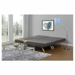 DHP Eve Linen Upholstered Chaise Lounger - Room & Joy Gray -Living Room Chairs store unnamed file 11650