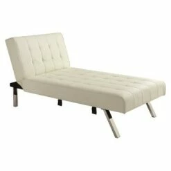 DHP Eve Linen Upholstered Chaise Lounger - Room & Joy Gray -Living Room Chairs store unnamed file 11654
