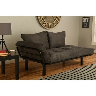 Cicero Lounger - Dual Comfort Black Suede 3 Cicero Lounger - Dual Comfort Black Suede - Image 2