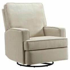 Baby Relax Addison Swivel Gliding Recliner Light Gray