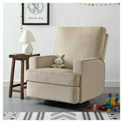 Baby Relax Addison Swivel Gliding Recliner Light Gray -Living Room Chairs store unnamed file 11711