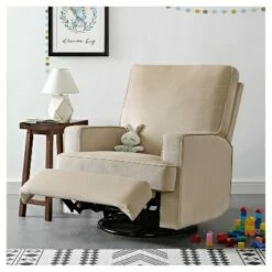 Baby Relax Addison Swivel Gliding Recliner Light Gray -Living Room Chairs store unnamed file 11712