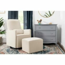 DaVinci Olive Glider and Ottoman, Greenguard Gold Certified Gray -Living Room Chairs store unnamed file 11742