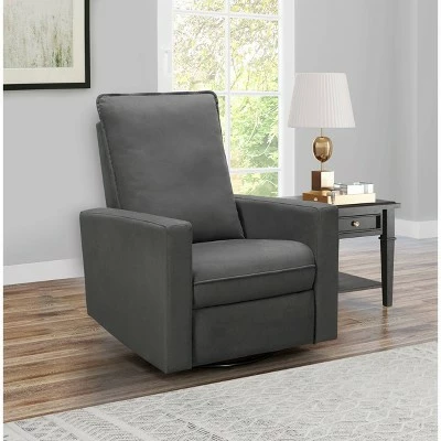 Teagan Power Swivel Glider Recliner - Abbyson Living Charcoal Gray 3 Teagan Power Swivel Glider Recliner - Abbyson Living Charcoal Gray