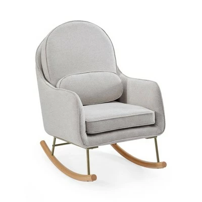 Delta Children Ella Rocker with LiveSmart Evolve Fabric Stone Gray/black And Natural Rocker Base 11 Delta Children Ella Rocker with LiveSmart Evolve Fabric Stone Gray/black And Natural Rocker Base - Image 9