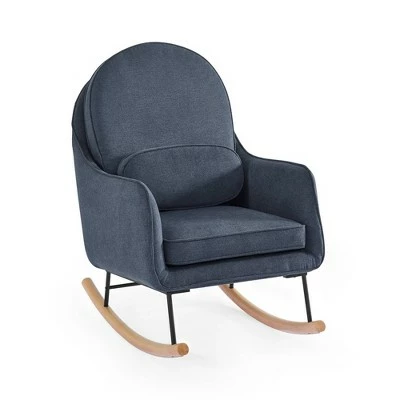 Delta Children Ella Rocker with LiveSmart Evolve Fabric Stone Gray/black And Natural Rocker Base 13 Delta Children Ella Rocker with LiveSmart Evolve Fabric Stone Gray/black And Natural Rocker Base - Image 11