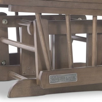 Child Craft Tranquil Glider Cocoa Bean/navy Herringbone 8 Child Craft Tranquil Glider Cocoa Bean/navy Herringbone - Image 6