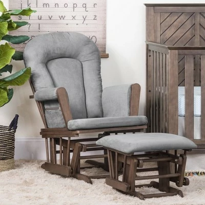 Child Craft Tranquil Glider Cocoa Bean/navy Herringbone 10 Child Craft Tranquil Glider Cocoa Bean/navy Herringbone - Image 8