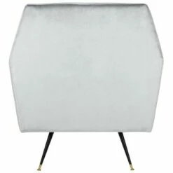 Nynette Mid-Century Armchair - Light Gray Velvet - Safavieh -Living Room Chairs store unnamed file 1182