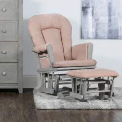 Child Craft Tranquil Glider Lunar Gray/tan Microfiber -Living Room Chairs store unnamed file 11838