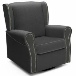 Delta Children® Middleton Nursery Glider Swivel Rocker Chair Charcoal -Living Room Chairs store unnamed file 11852