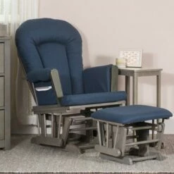 Child Craft Tranquil Glider Dapper Gray/gray Herringbone -Living Room Chairs store unnamed file 11879