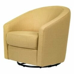 Babyletto Madison Swivel Glider, Greenguard Gold Certified Ivory Boucle -Living Room Chairs store unnamed file 11898