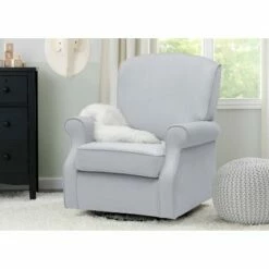 Delta Children Oakley Nursery Glider Swivel Rocker Chair - Dolphin Gray