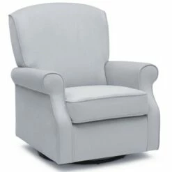 Delta Children Oakley Nursery Glider Swivel Rocker Chair - Dolphin Gray -Living Room Chairs store unnamed file 11939