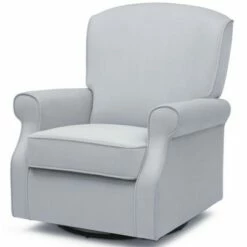 Delta Children Oakley Nursery Glider Swivel Rocker Chair - Dolphin Gray -Living Room Chairs store unnamed file 11940