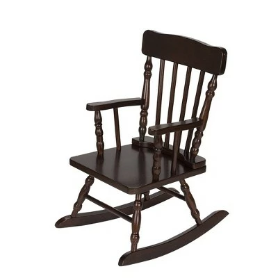 Gift Mark Children's Colonial Rocking Chair - Espresso 4 Gift Mark Children's Colonial Rocking Chair - Espresso - Image 2