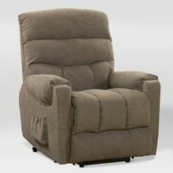 Dallas Power Lift Assist Upholstered Recliner - CorLiving Gray -Living Room Chairs store unnamed file 12033