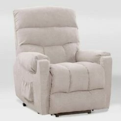 Dallas Power Lift Assist Upholstered Recliner - CorLiving Gray -Living Room Chairs store unnamed file 12036