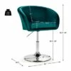 Costway Set of 2 Modern Velvet Chair Height Adjustable Bar Stool Swivel -Living Room Chairs store unnamed file 12046