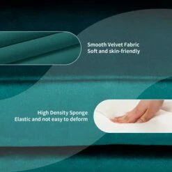 Costway Set of 2 Modern Velvet Chair Height Adjustable Bar Stool Swivel -Living Room Chairs store unnamed file 12051