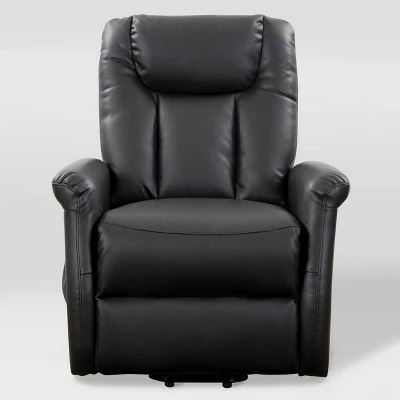 Arlington Power Lift and Rise Leather Gel Recliner Black - CorLiving 5 Arlington Power Lift and Rise Leather Gel Recliner Black - CorLiving - Image 3
