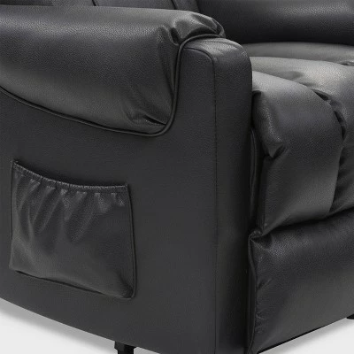 Dallas Power Lift Assist Leather Gel Recliner Black - CorLiving 10 Dallas Power Lift Assist Leather Gel Recliner Black - CorLiving - Image 8