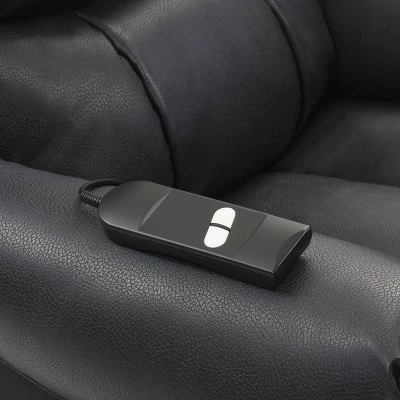 Dallas Power Lift Assist Leather Gel Recliner Black - CorLiving 11 Dallas Power Lift Assist Leather Gel Recliner Black - CorLiving - Image 9