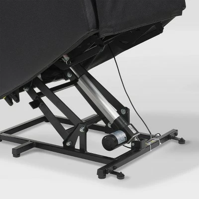 Dallas Power Lift Assist Leather Gel Recliner Black - CorLiving 12 Dallas Power Lift Assist Leather Gel Recliner Black - CorLiving - Image 10