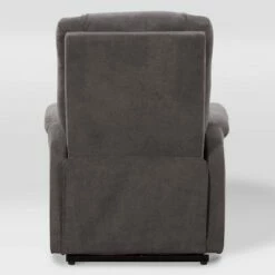 Arlington Power Lift and Rise Upholstered Recliner - CorLiving Dark Gray -Living Room Chairs store unnamed file 12094