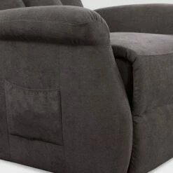 Arlington Power Lift and Rise Upholstered Recliner - CorLiving Dark Gray -Living Room Chairs store unnamed file 12097