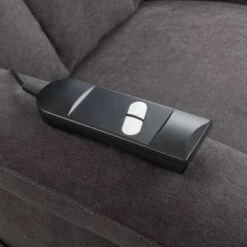 Arlington Power Lift and Rise Upholstered Recliner - CorLiving Dark Gray -Living Room Chairs store unnamed file 12098