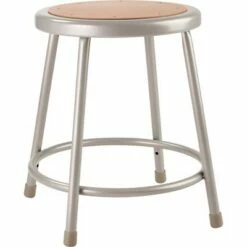 National Public Seating 2pk Heavy Duty Steel Barstool Gray - Hampton Collection