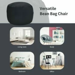 Costway 3' Bean Bag Chair w/ Microfiber Cover & Independent Sponge Filling 17 Costway 3' Bean Bag Chair w/ Microfiber Cover & Independent Sponge Filling -Living Room Chairs store unnamed file 12128