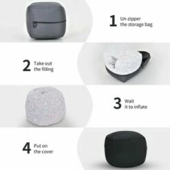 Costway 3' Bean Bag Chair w/ Microfiber Cover & Independent Sponge Filling 21 Costway 3' Bean Bag Chair w/ Microfiber Cover & Independent Sponge Filling -Living Room Chairs store unnamed file 12132