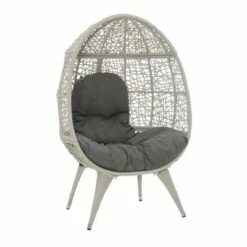 Davin Round Chair - Linon Gray -Living Room Chairs store unnamed file 12154