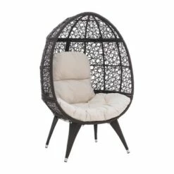 Davin Round Chair - Linon Gray -Living Room Chairs store unnamed file 12155